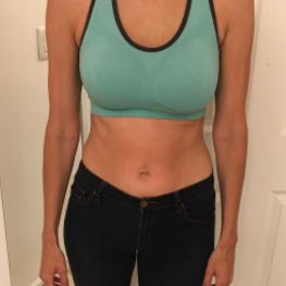 A picture of Kendra Hemminger’s abs after 9 weeks of Reclaim